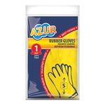 Перчатки резиновые AZUR размер S, без хлопкового напыления
